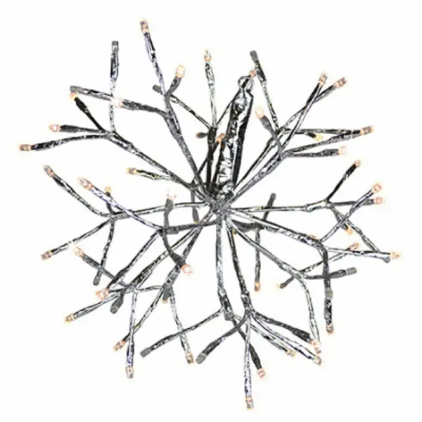 Holiday Bright Lights LED-12SHS-SWWTW Wire Shimmering LED Sphere White Twinkling