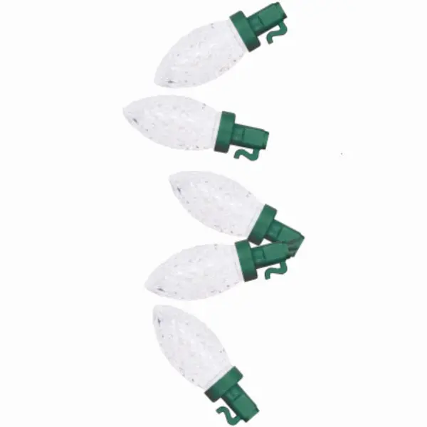 Holiday Wonderland PS50C9PW Pro-Series Christmas Faceted C9 Lights Pure White