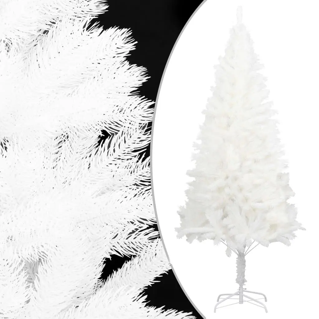 Artificial Christmas Tree 7 Feet White Lifelike Needles Holiday Decor
