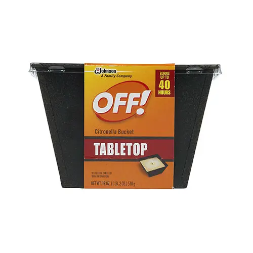 Off 70801 Citronella Single Wick Bucket 19 Oz Outdoor Mosquito Repellent