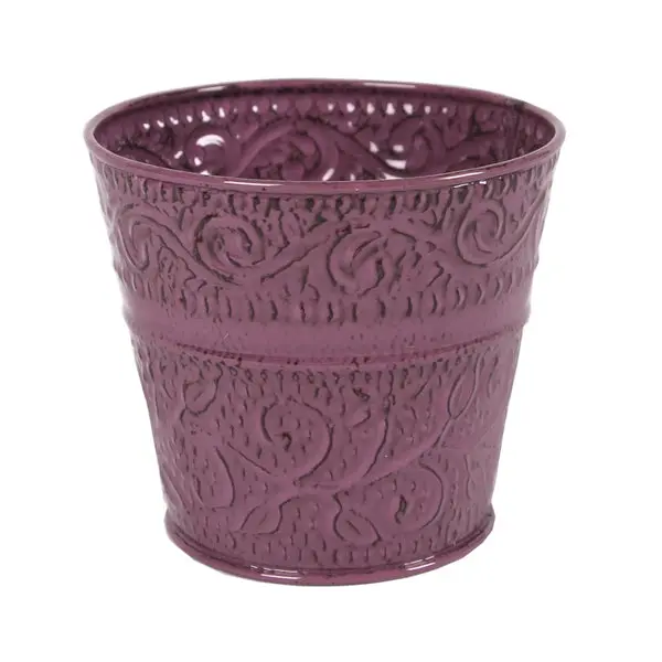 Robert Allen Ensley Planter Plum Classic Indoor Outdoor Planter