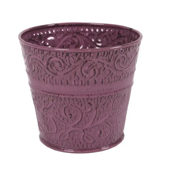 Robert Allen Ensley Planter Plum Classic Indoor Outdoor Planter