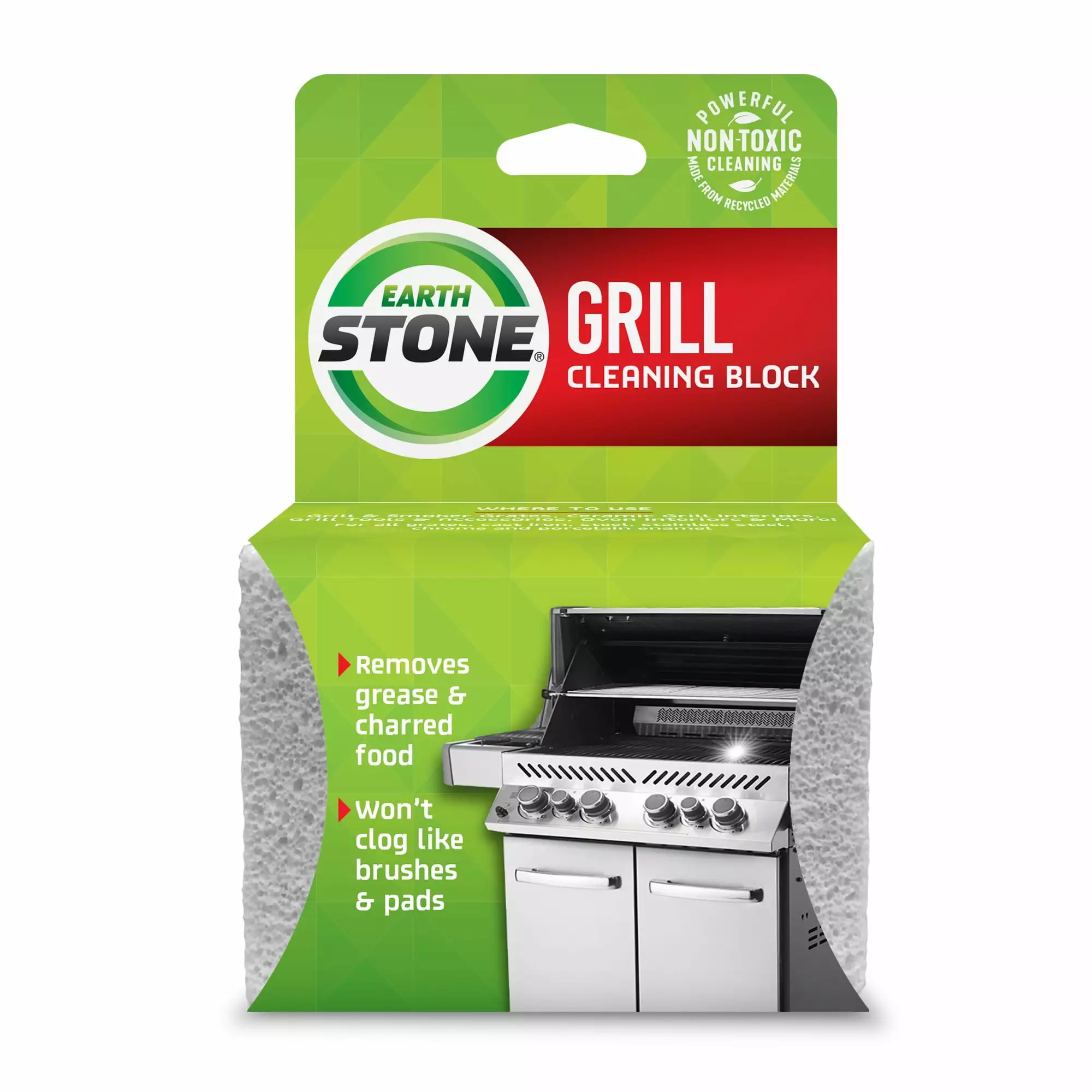 EarthStone Grill Cleaning Block Environmentally Friendly Grill Cleaner 1 Count