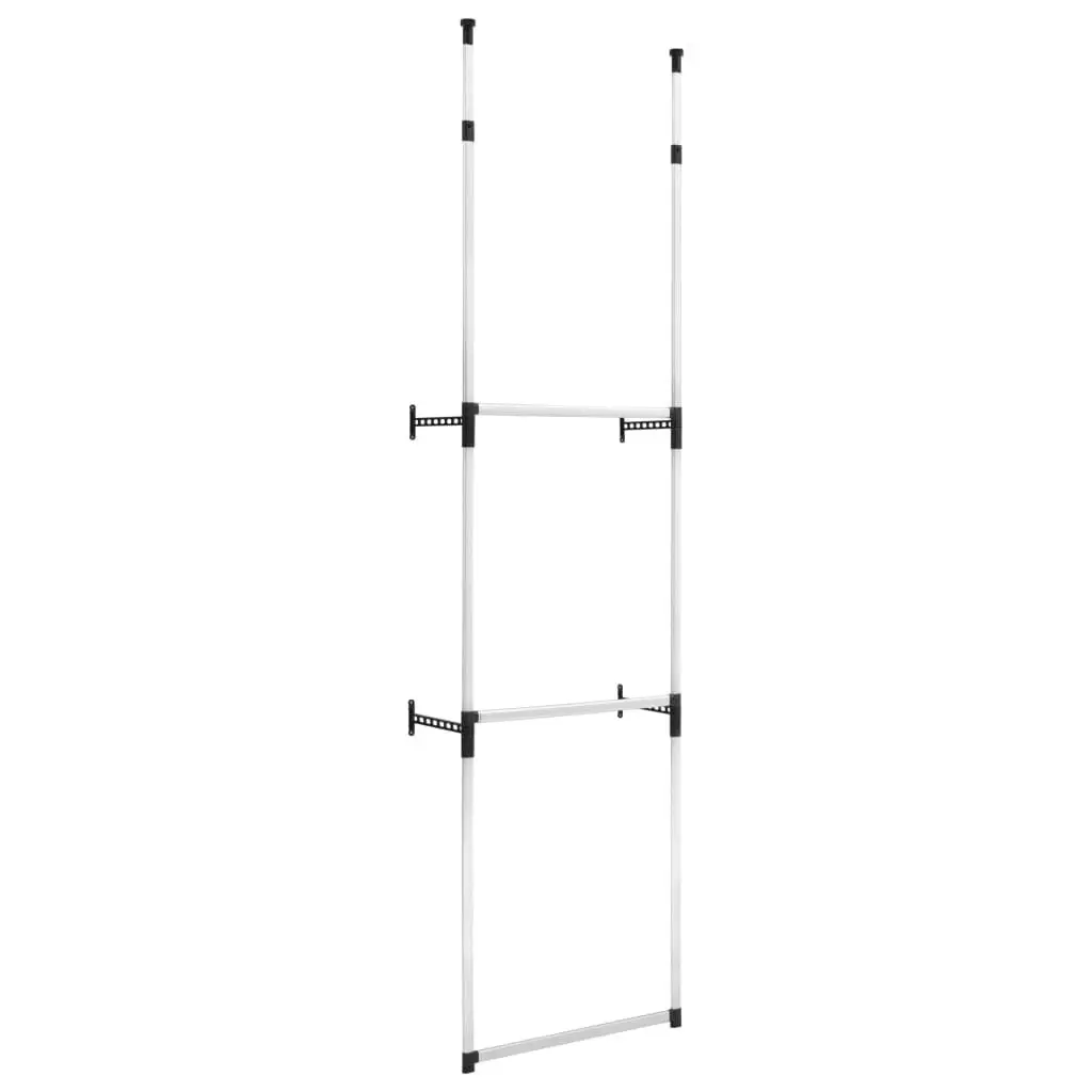 Telescopic Wardrobe System Rods Aluminum Closet Organization