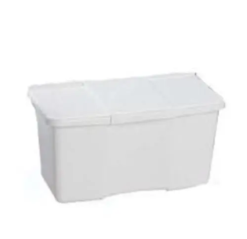 Ben-Mor CS78012 Plastic Clothespin Box White Laundry and Clothesline Use