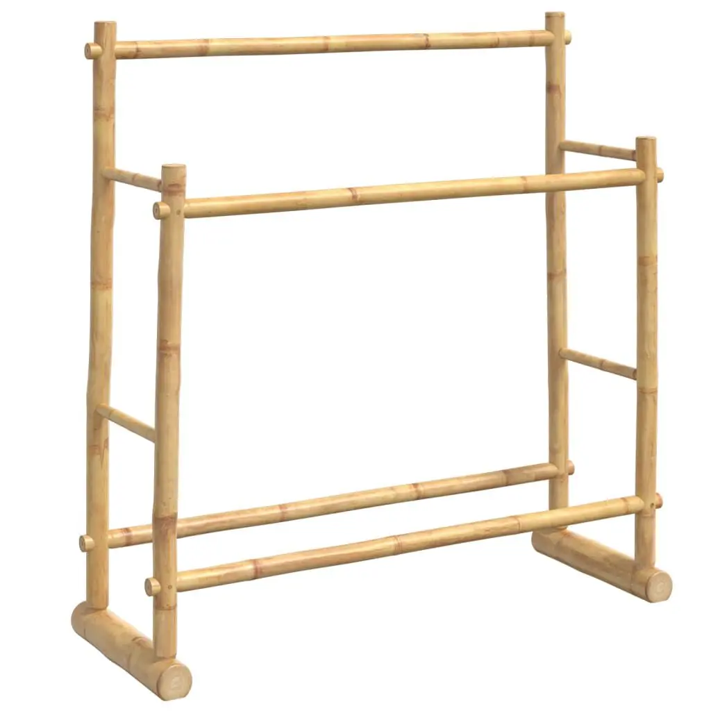 Clothes Rack 39.4x11.8x39.4 Inches Bamboo Freestanding Garment Organizer