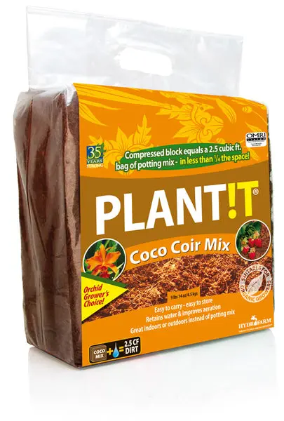 PLANT!T JSCCM25 Organic Coco Coir Planting Mix 9 Lbs 14 Oz