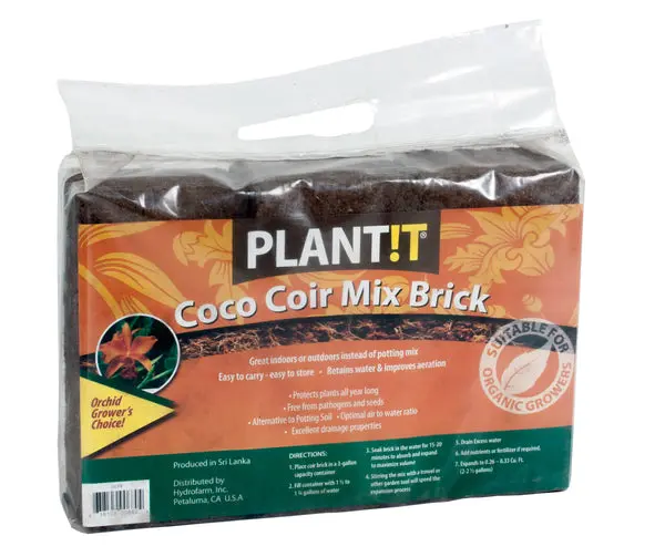 Plant!T JSCPB Coco Coir Mix Brick Hydroponics and Gardening