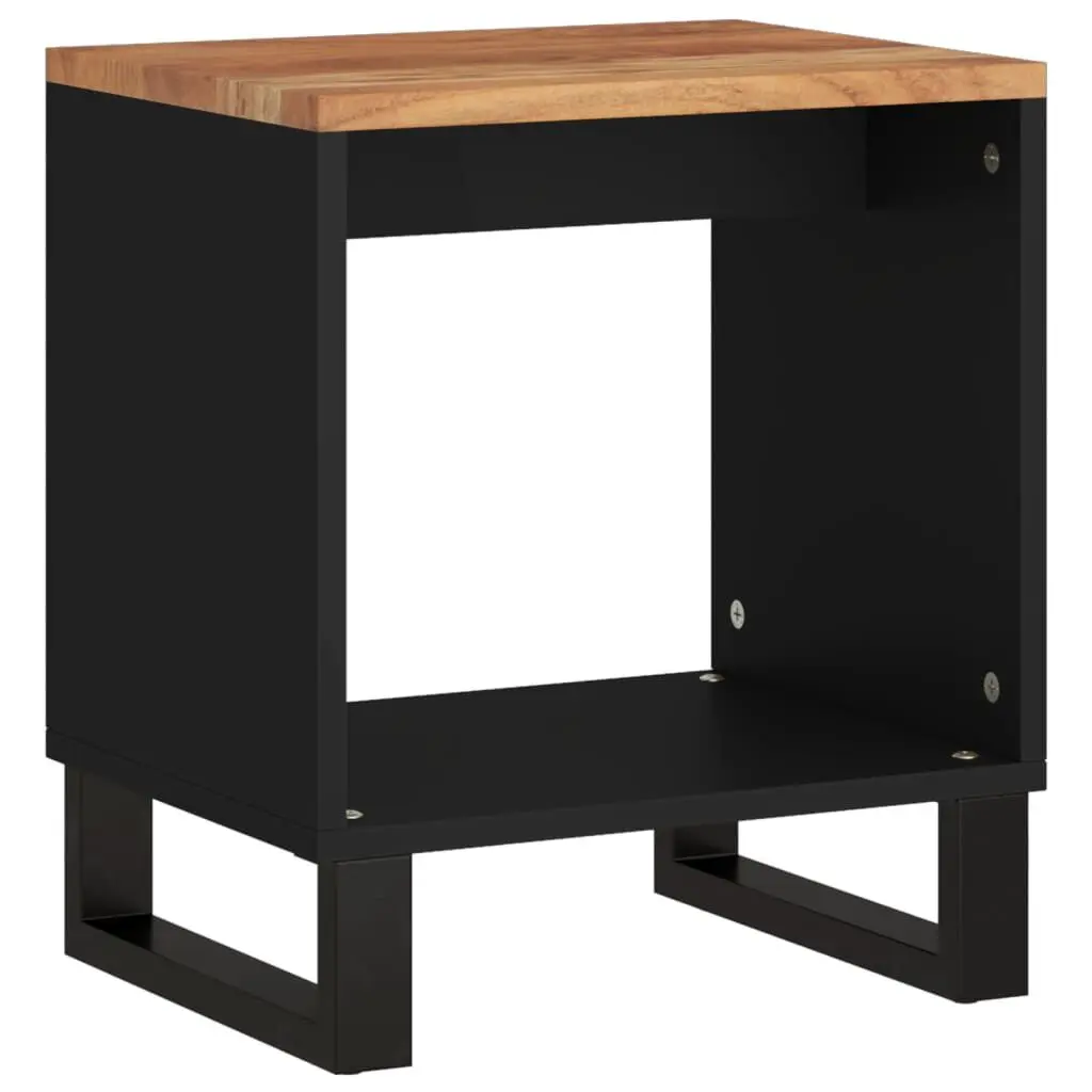 Coffee Table 15.7x12.2x18.1 Inches Solid Wood Acacia and Engineered Wood Living Room Table