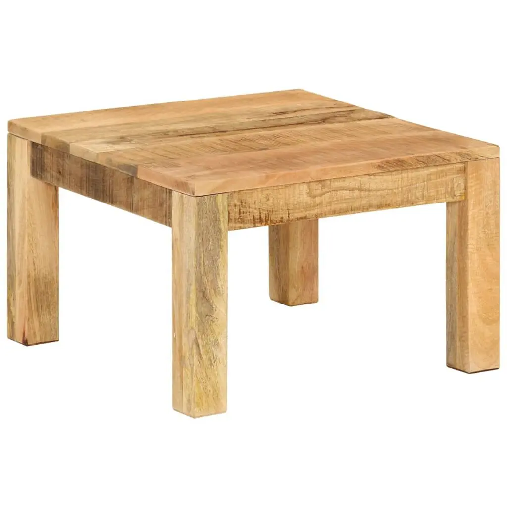 Coffee Table 21.7x21.7x13.8 Inches Solid Wood Mango Modern Living Room Table
