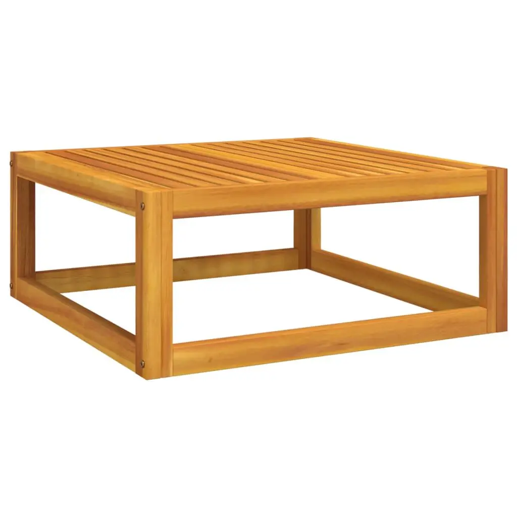 Coffee Table 26.8x26.8x11.4 Inches Solid Acacia Wood Living Room Table