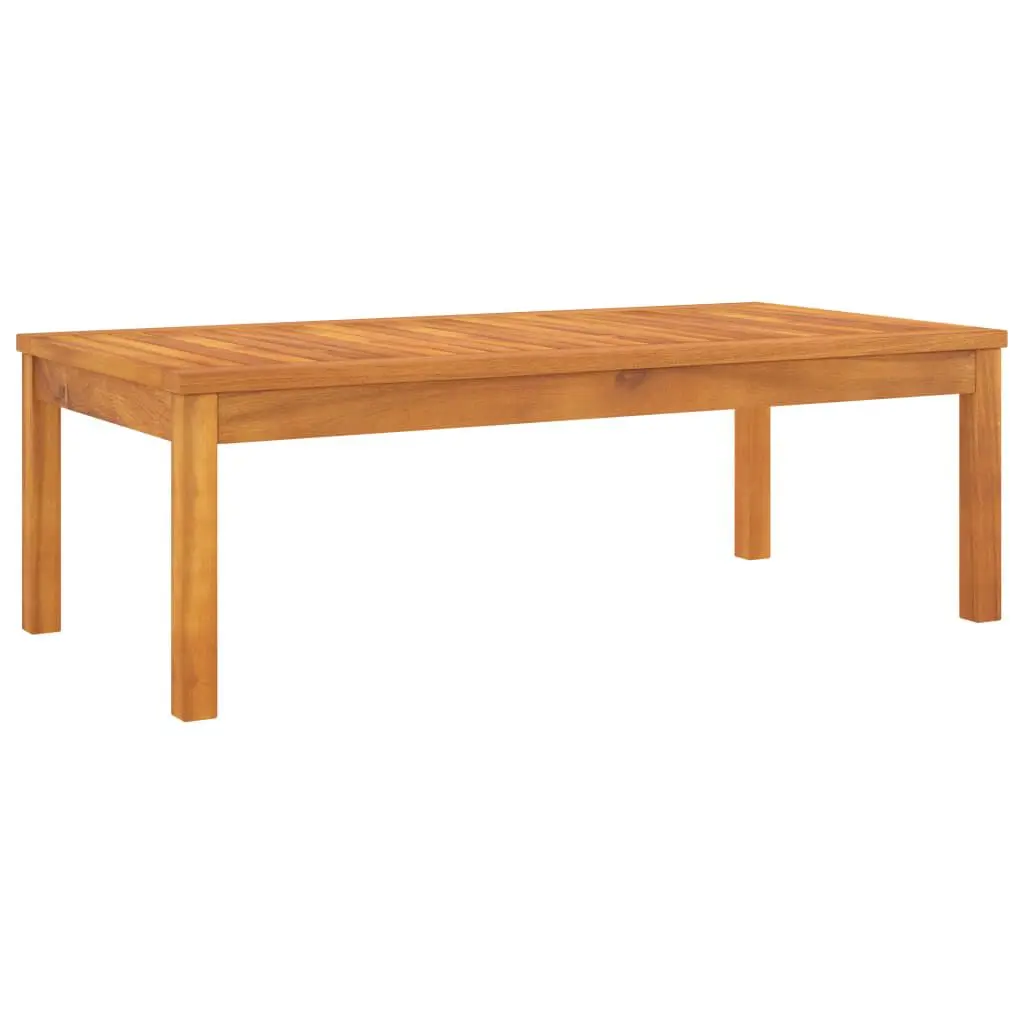 Coffee Table 39.4x19.7x13 Inches Solid Acacia Wood Outdoor Side Table