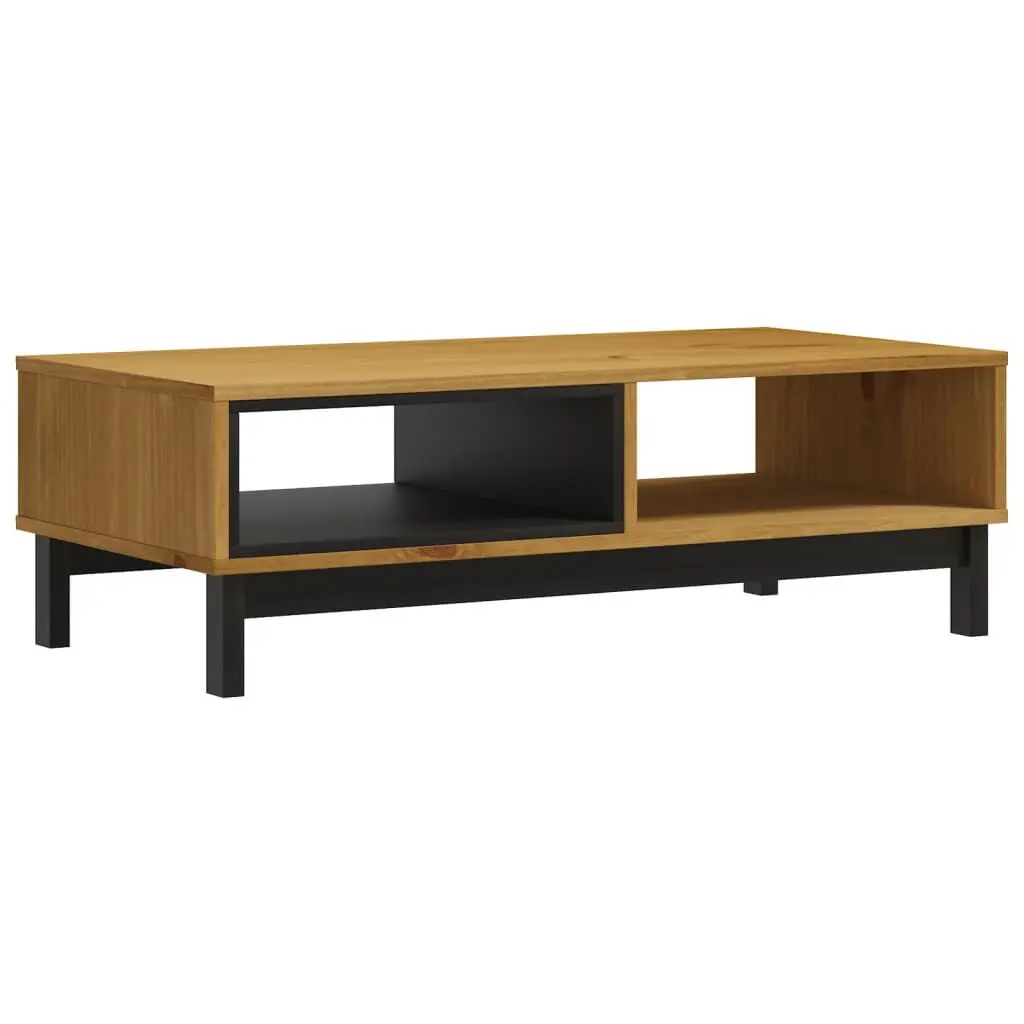 Coffee Table FLAM 39.4x19.7x12.8 Inches Solid Wood Pine Living Room Furniture