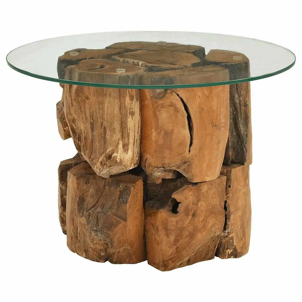 Coffee Table Solid Teak Driftwood 23.6" Outdoor Furniture