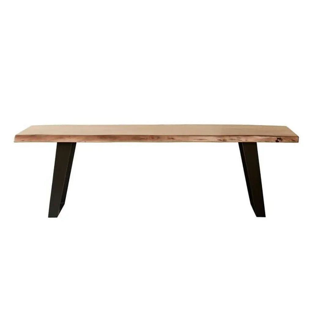 54 Inch Solid Wood Rectangular Coffee Table, Brown and Black Finish, Durable Construction, Spacious Surface Fancy Fixtures