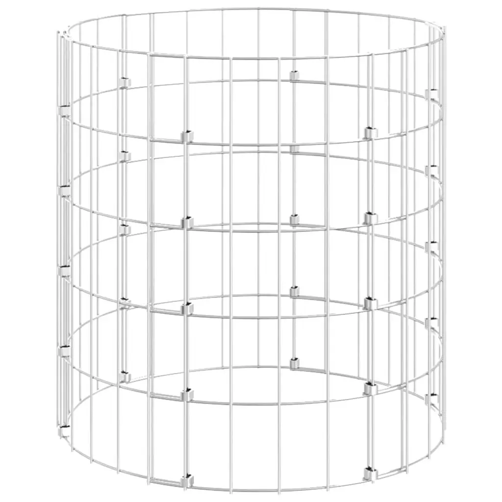 Garden Composter 19.7x19.7 Inches Galvanized Steel Compost Bin