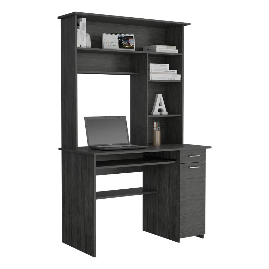 Compu Hutch Desk Keyboard Tray Door Panel CPU Multiple Shelves depot e-shop