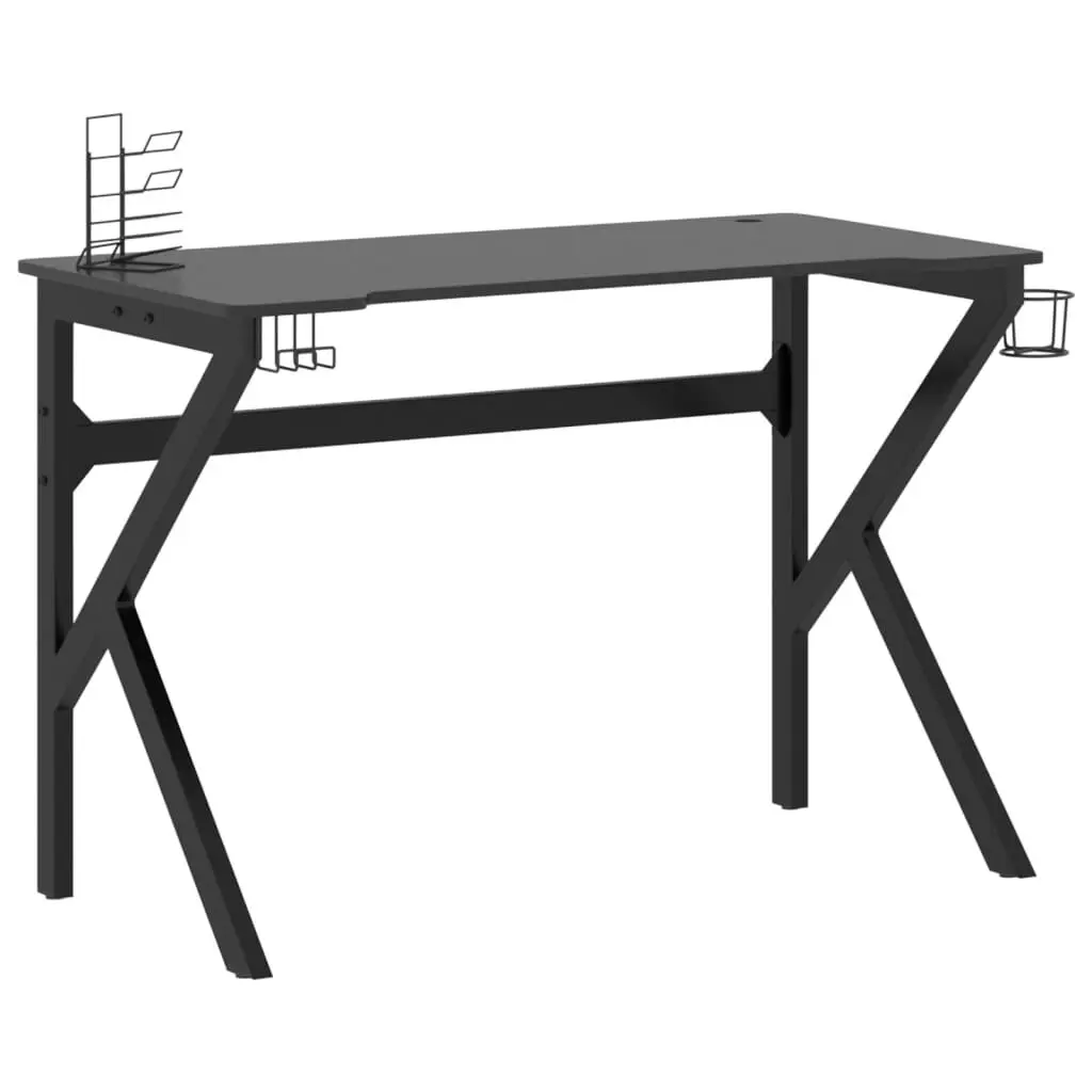 Gaming Desk K Influence Legs Black 39.4x23.6x29.5 Inches Computer Desk