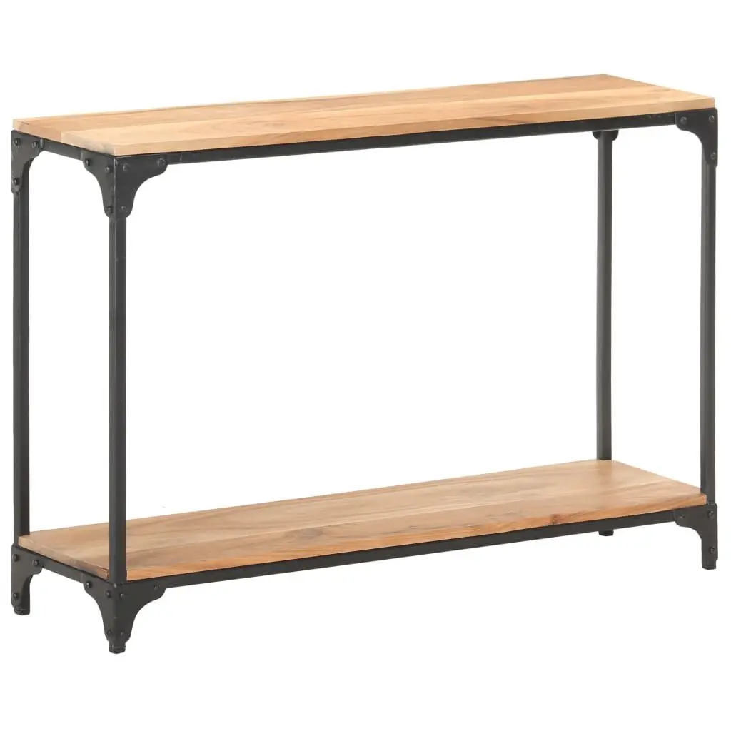 Console Table 43.3x11.8x29.5 Inches Solid Acacia Wood Hallway Furniture
