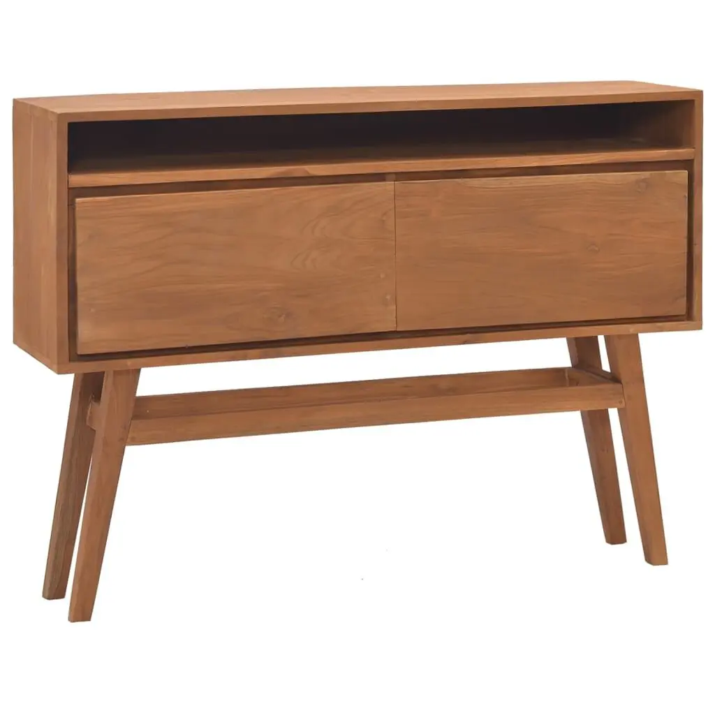 Console Table 43.3x11.8x31.1 Inches Solid Teak Wood Long Entryway Table