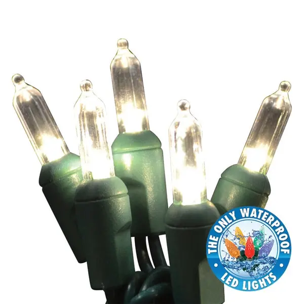 Holiday Bright LEDBX-T550-WW6 Contractor Grade T5-LED 50 Light Set Warm White Christmas Lights Holiday Bright Lights