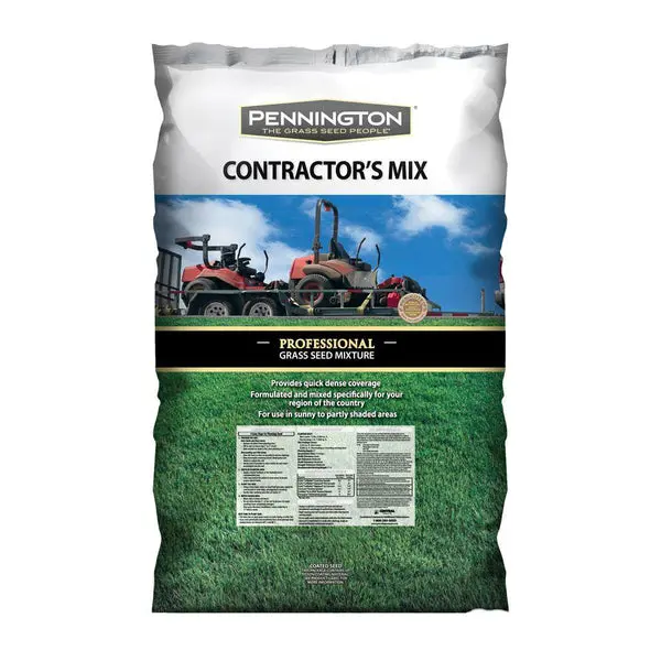 Pennington 100520262 Contractors Mix Pro Grass Seed Mixture Central 40 Lb Lawn Seeding