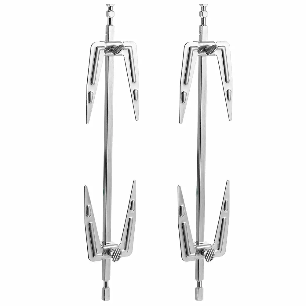 NUOLUX Stainless Steel Rotisserie Fork Air Fryer Grill Metal Outdoor Chicken Cooking 25x5x3cm