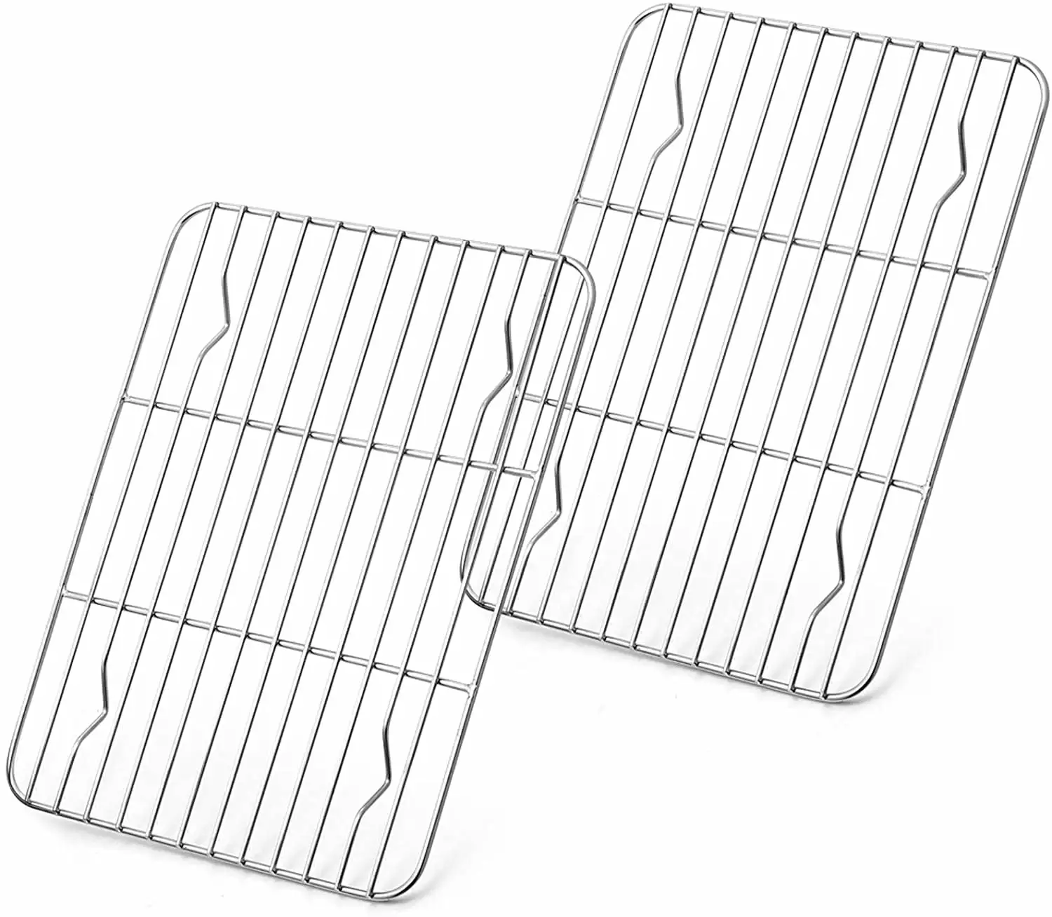 Artrylin Cooling Rack Set 2 Stainless Steel Small Grill Wire Rack Baking Cooking 8.6x6.2x0.6 Inches