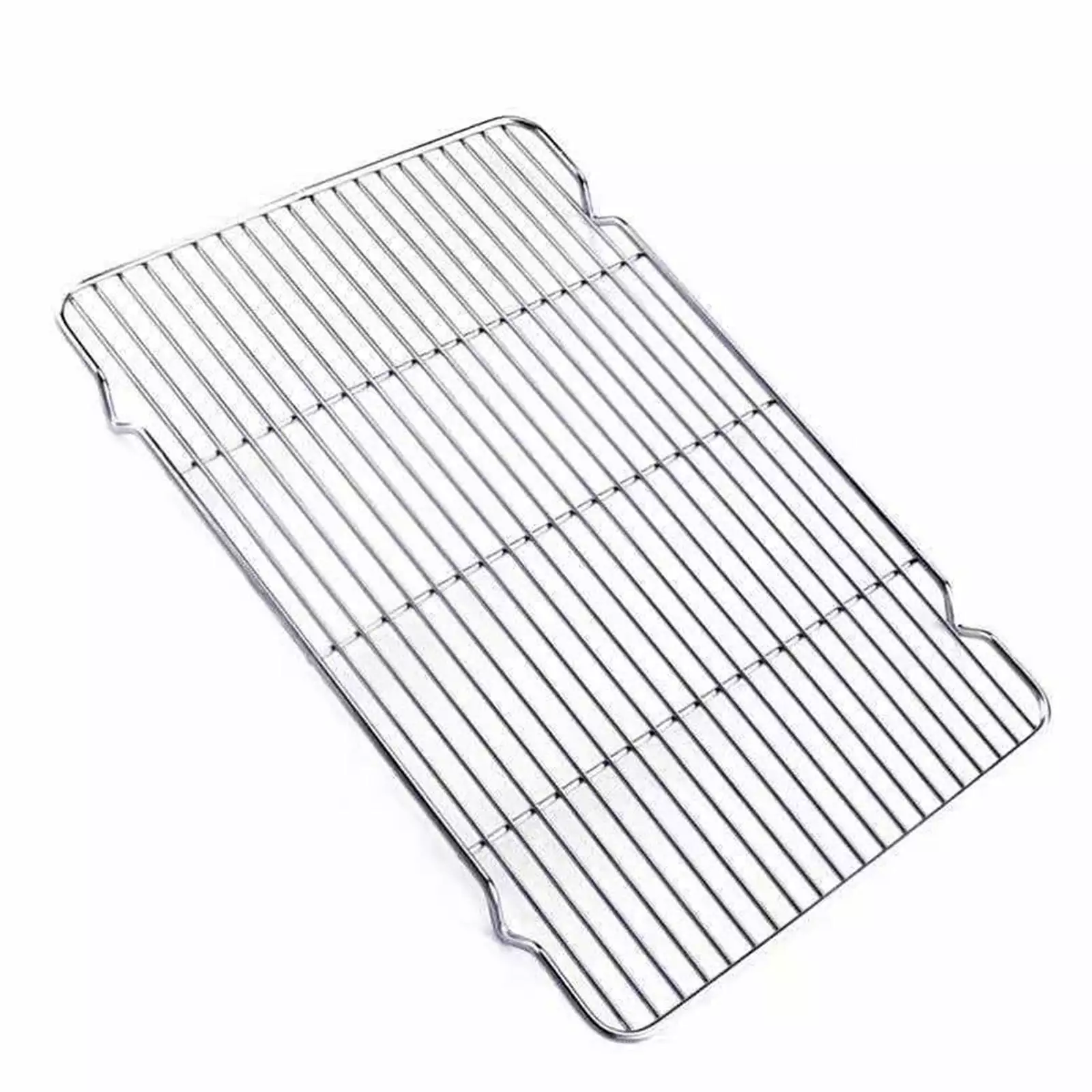 Sueyeuwdi Stainless Steel Rectangular Grill Rack Oil Drain Baking BBQ Kitchen Use