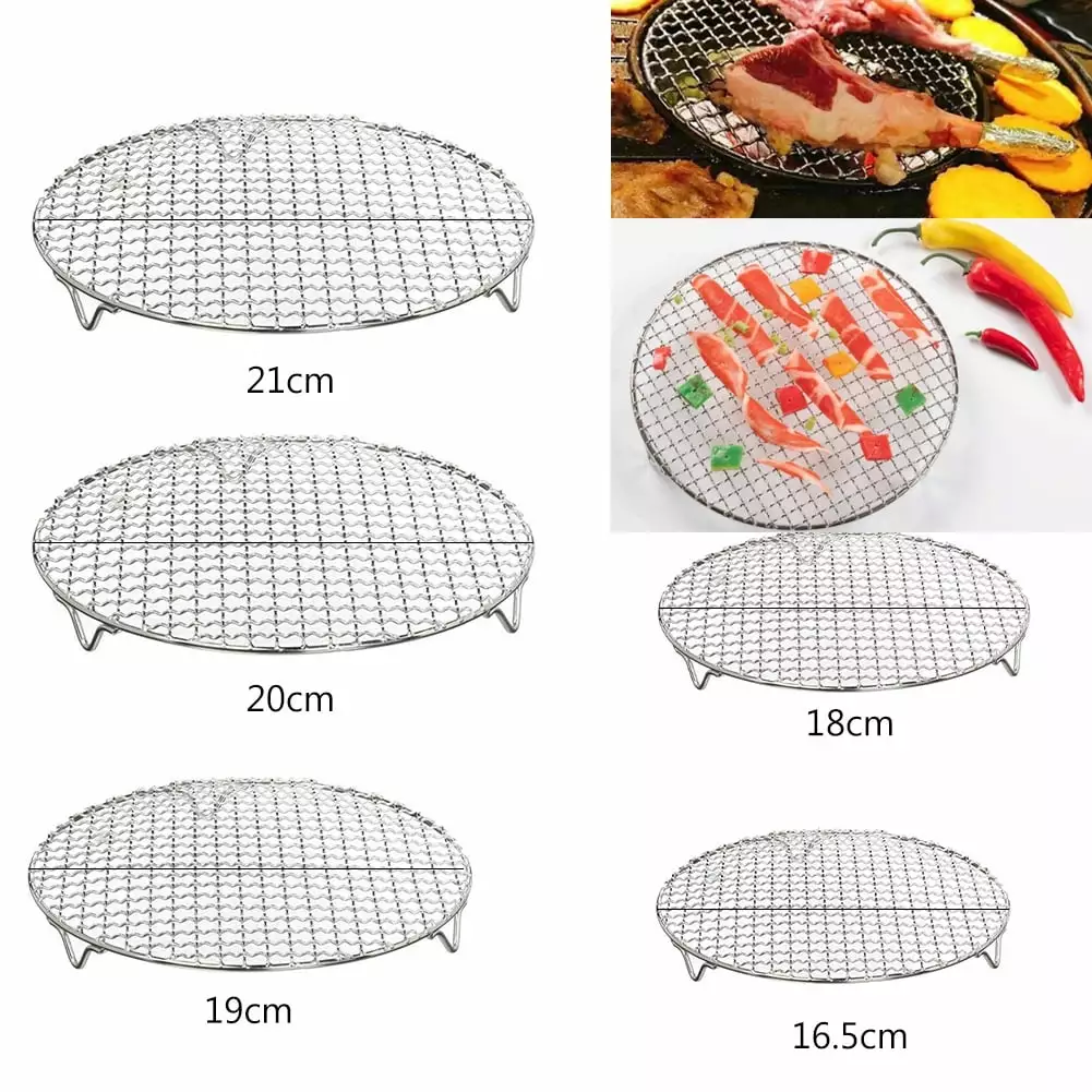 Walbest Multi-Purpose Stainless Steel Cross Wire Cooling Rack Legs BBQ Baking 6