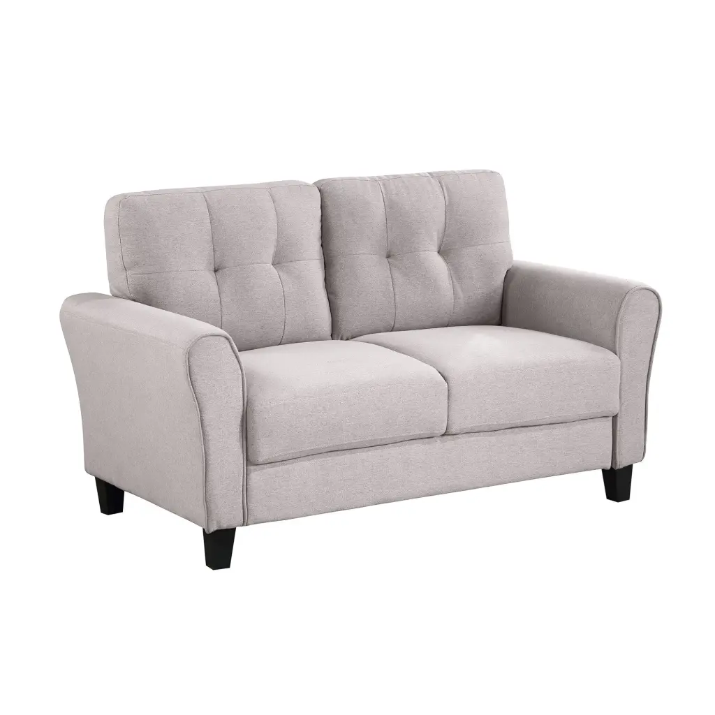 57.5 Inch Modern Living Room Loveseat Linen Upholstered Couch Home Decor rnb