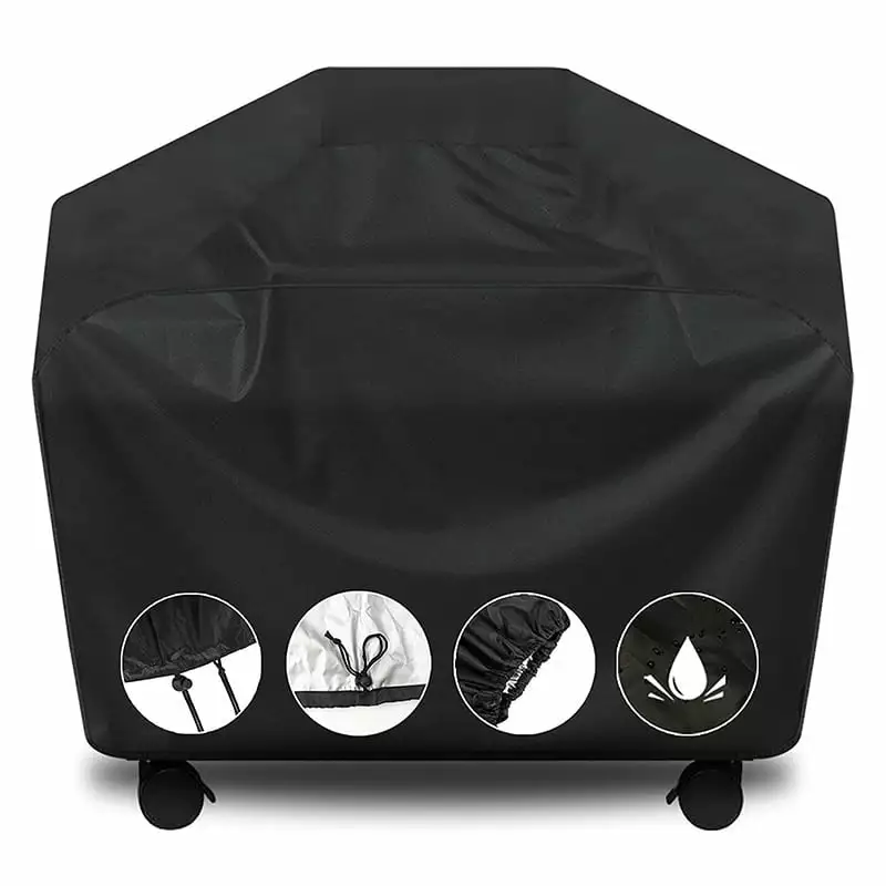 Rosnek 6 Size Outdoor BBQ Gas Grill Cover - Waterproof Anti-UV Garden Barbecue Protection 39