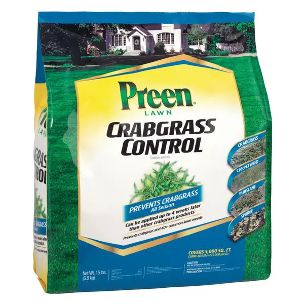 Preen 24-64151 Lawn Crabgrass Control 0-0-7 15 Lb Covers 5000 Sqft GreenView