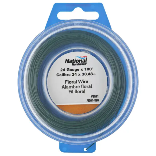 National Hardware N264-820 V2571 24 Gauge Green Wire 100 Feet Craft and Repair