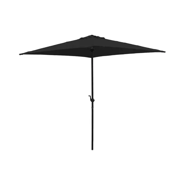 Seasonal Trends UMQ65BKOBD 06 Crank Umbrella Black 6.5 Feet Outdoor Shade