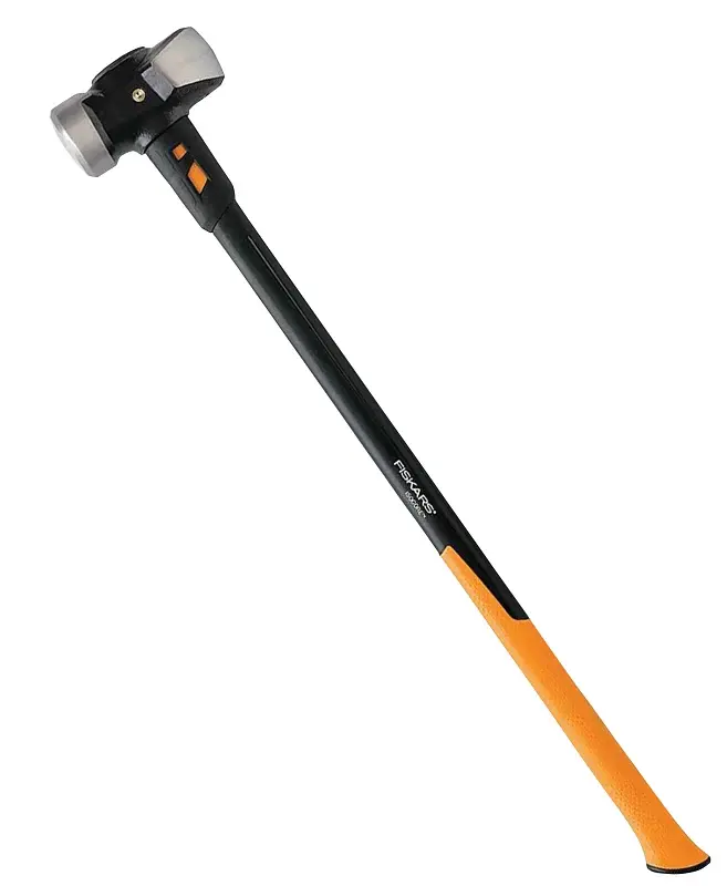 Fiskars IsoCore Series 750610-1001 Hammer, 8 lb Head, Sledge, Metal Head