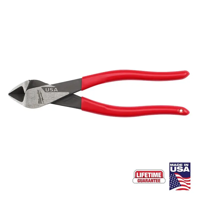 Milwaukee MT508 Cutting Pliers, 8 OAL, 0.97 Jaw Opening, Ruby Handle