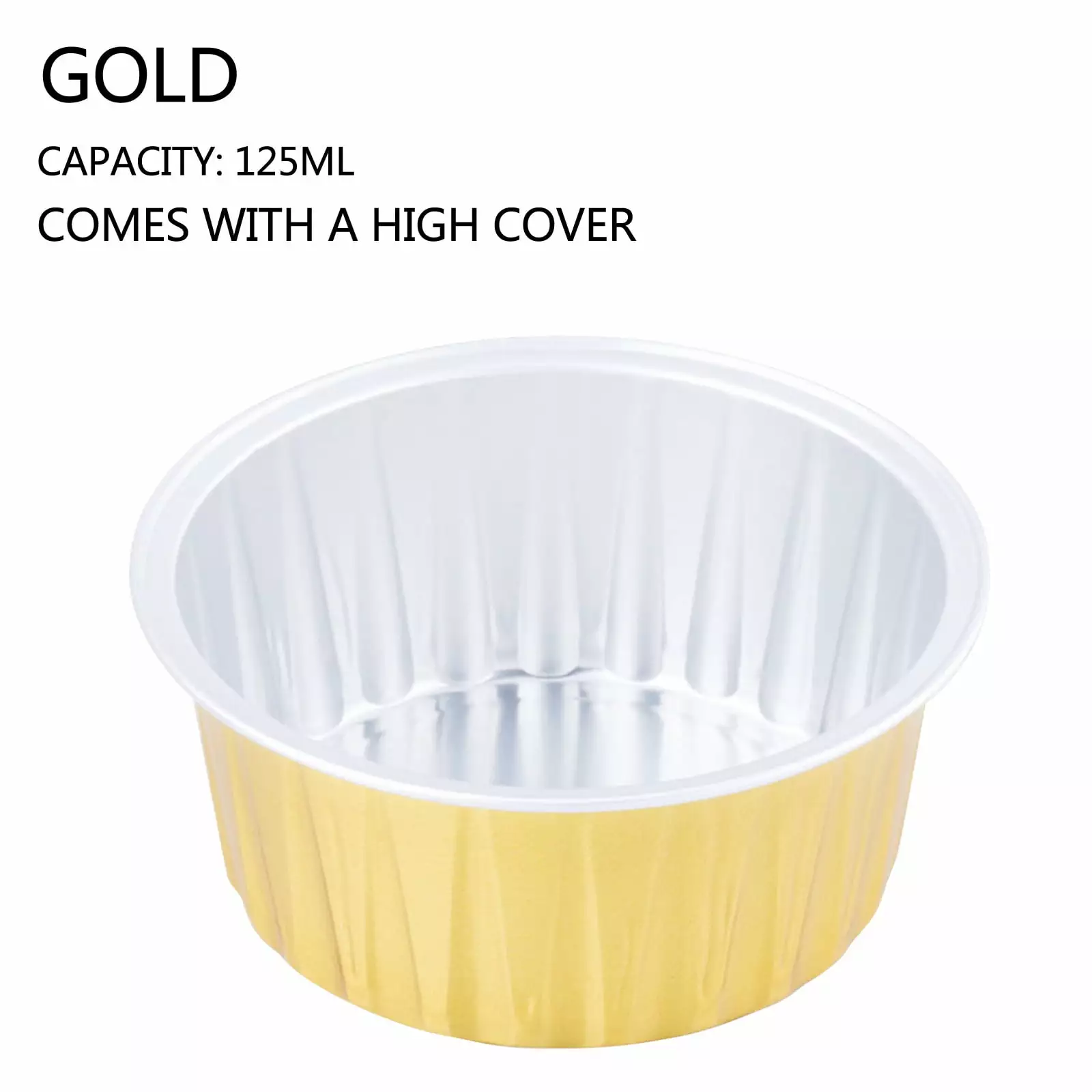 Keeplus Foil Cupcake Cups Lid - 100 Pack Round Baking Cups Kitchen Outdoor