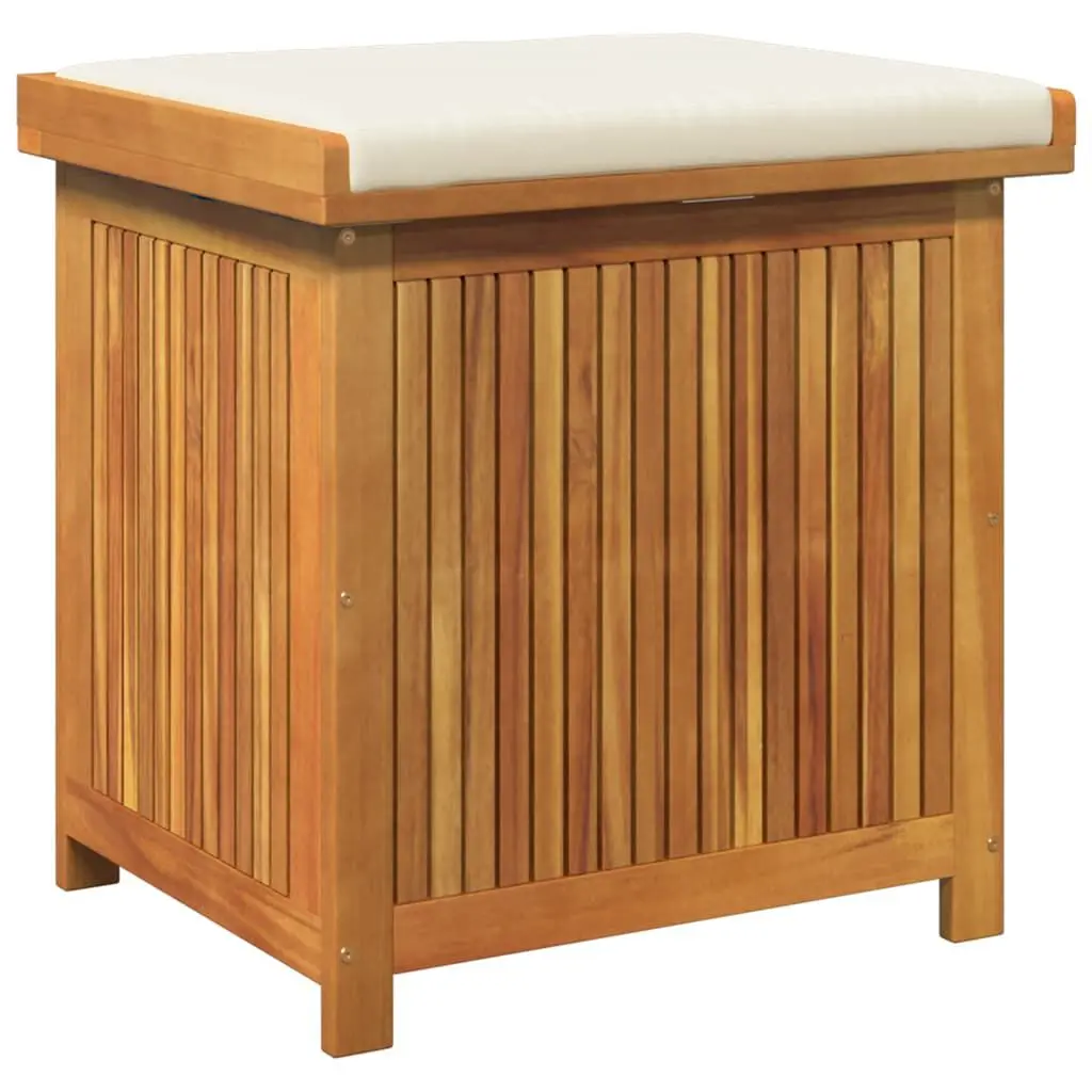 Outdoor Cushion Box 23.6x19.7x24 Inches Solid Wood Acacia Storage