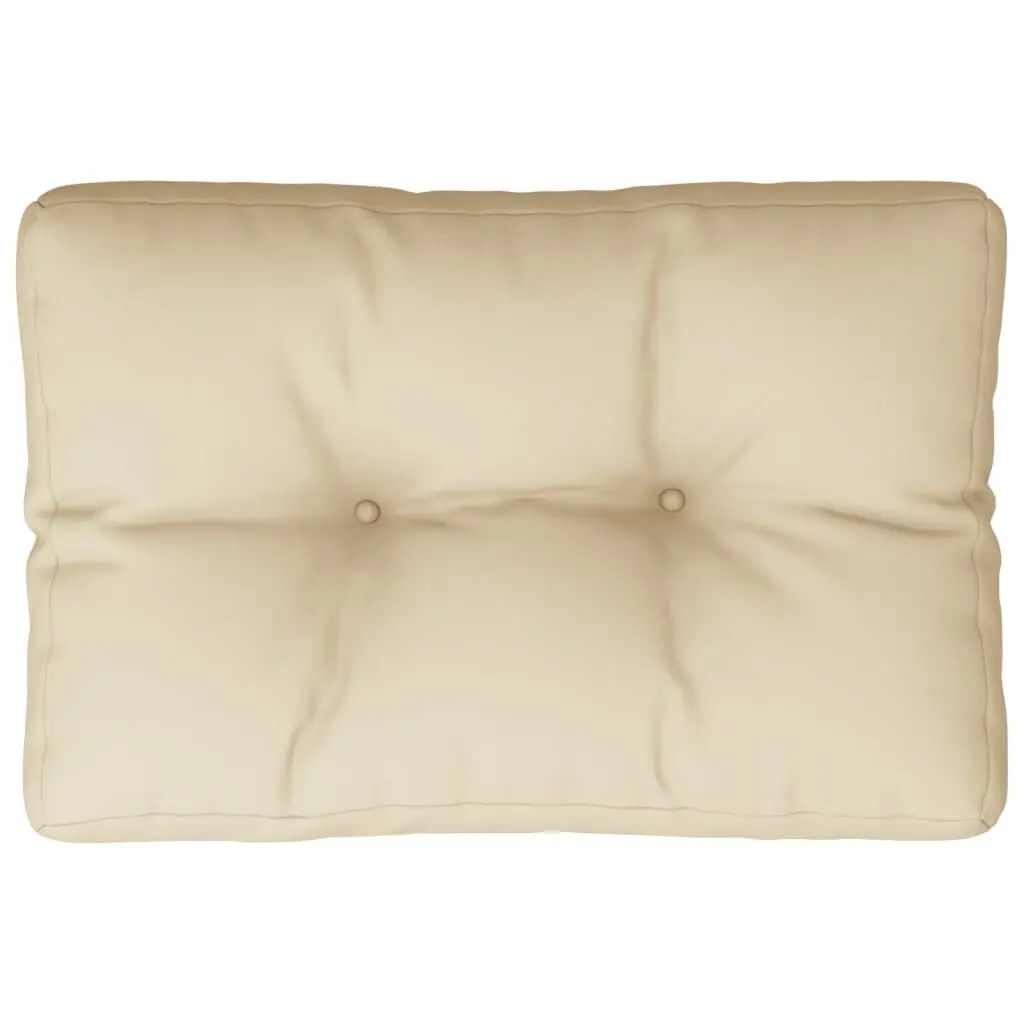 Beige Pallet Cushion 23.6x15.7x4.7 Inches Fabric Outdoor Lounge Pad