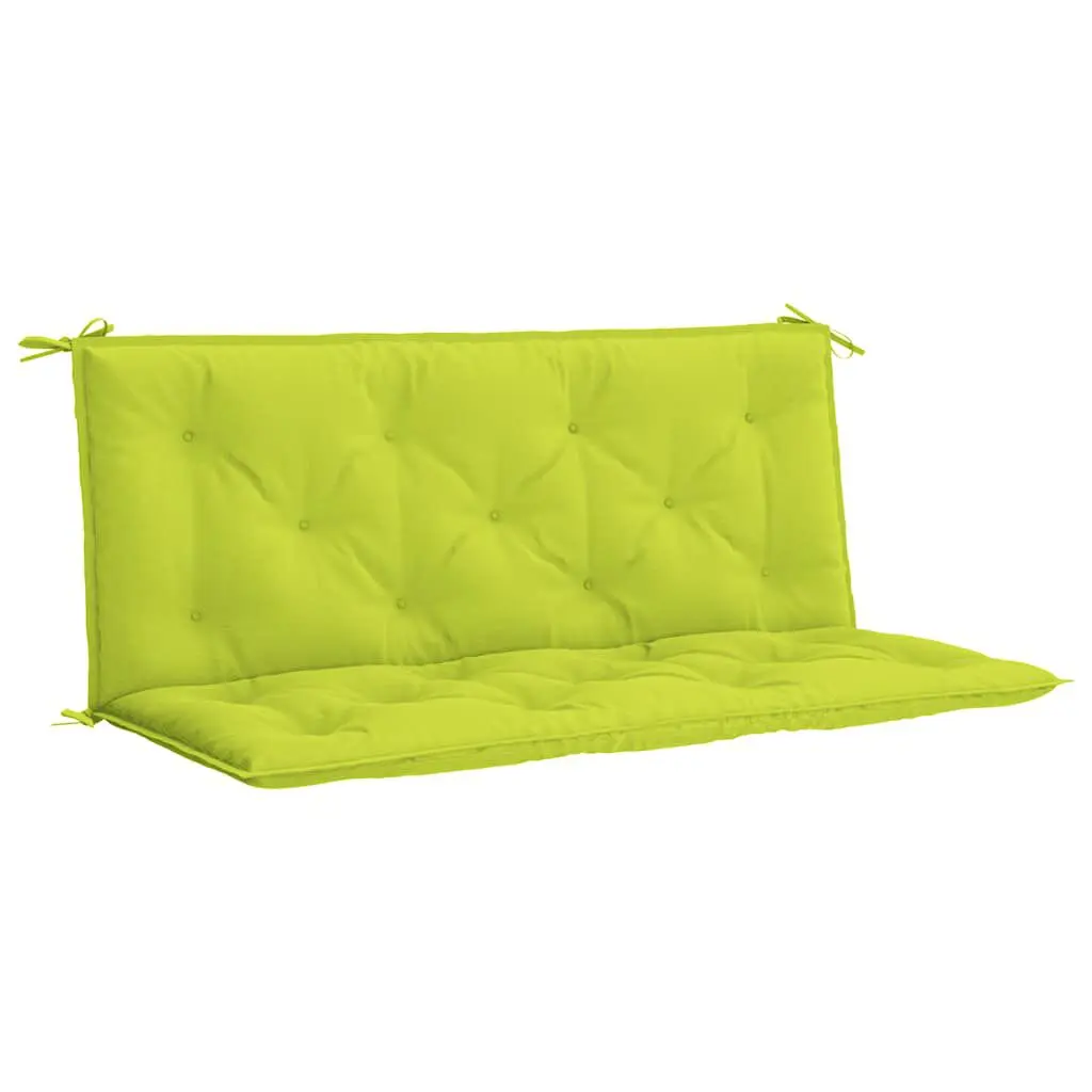 Bright Green Garden Bench Cushion 47.2x39.4x2.8 Inches Oxford Fabric Outdoor Seat Pad