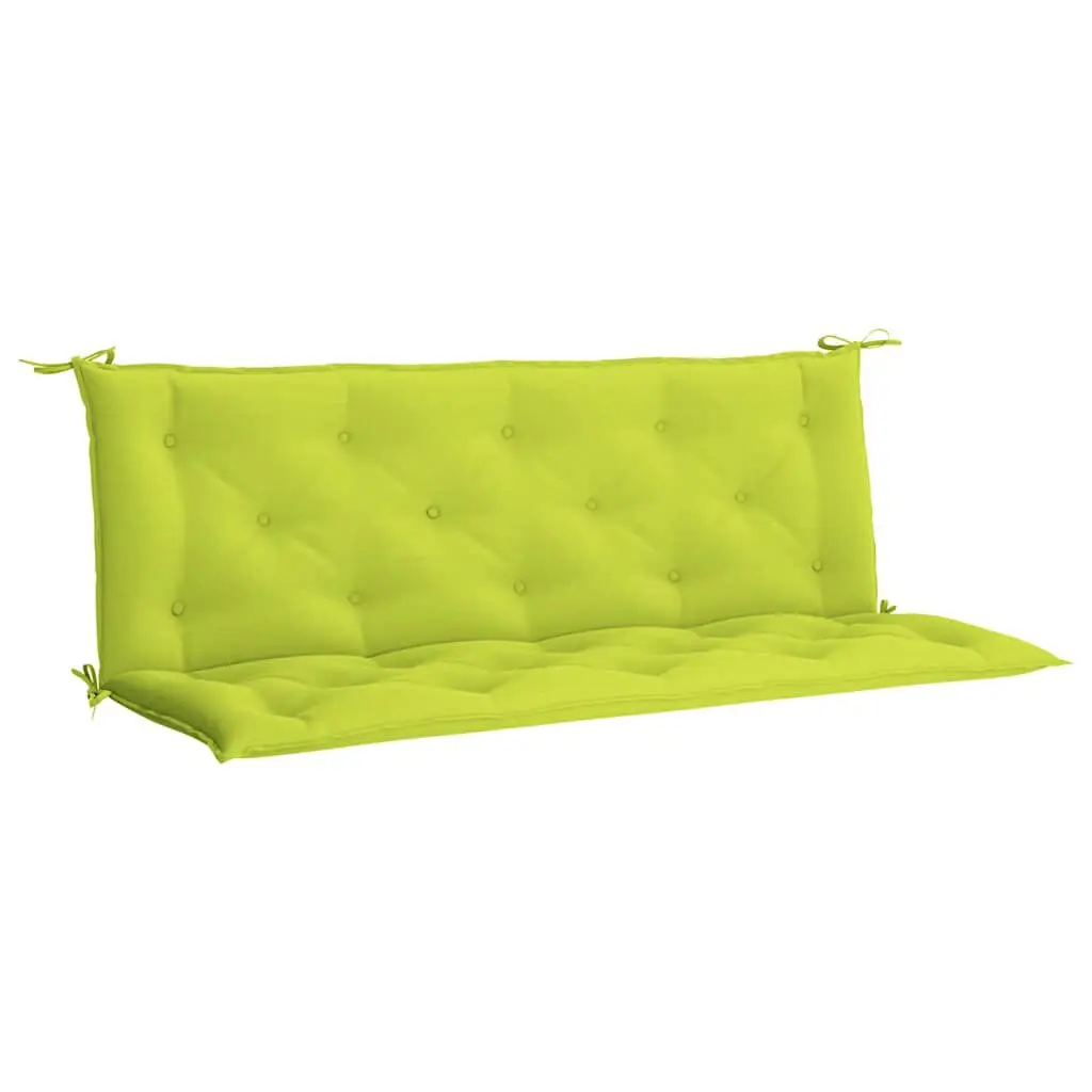 Bright Green Garden Bench Cushion 59.1x39.4x2.8 Inches Oxford Fabric Outdoor Seat Pad