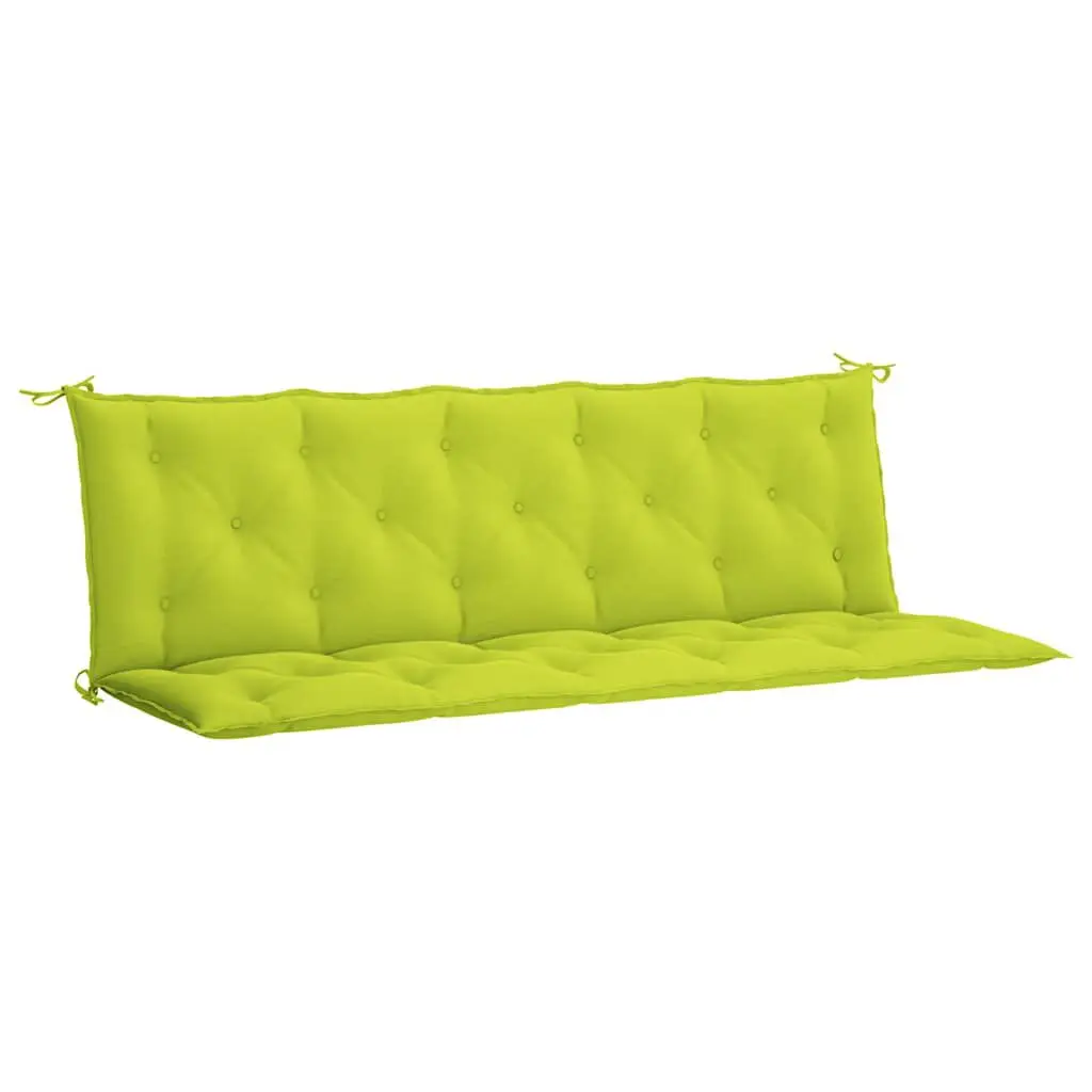 Bright Green Garden Bench Cushion 70.9x39.4x2.8 Inches Oxford Fabric Outdoor Seat Pad