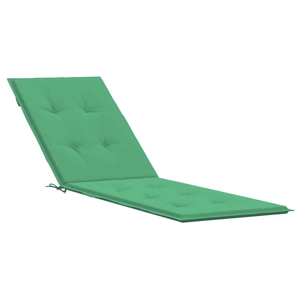 Deck Chair Cushion Green 29.5+41.3x19.7x1.6 Inches Outdoor Lounge Chair Pad