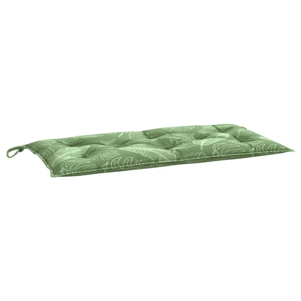 Garden Bench Cushion Leaf Pattern 39.4x19.7x2.8 Inches Oxford Fabric Outdoor Seat