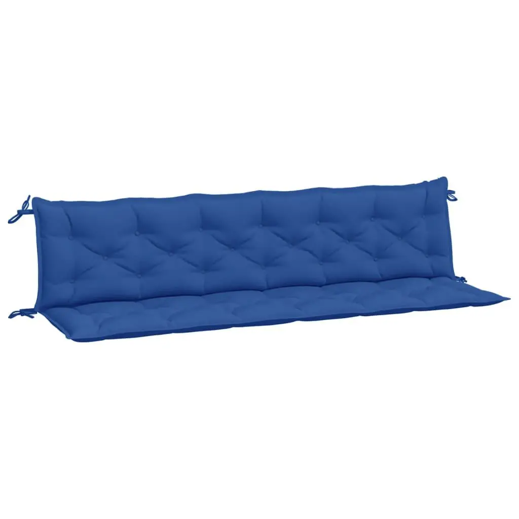 Garden Bench Cushions 2 Pack Blue 78.7x19.7x2.8 Inches Oxford Fabric Outdoor