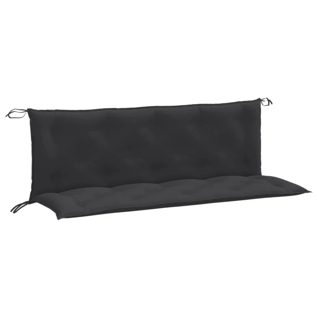 Garden Bench Cushions 2 pcs Melange Anthracite 59.1x19.7x2.8 Inches Comfortable Outdoor Seat Cushions