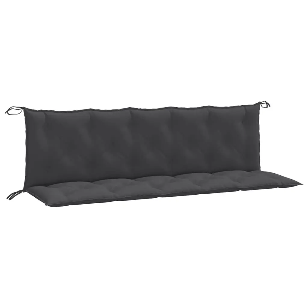 Garden Bench Cushions 2 pcs Melange Anthracite 70.9x19.7x2.8 Inches Extra Long Outdoor Cushions