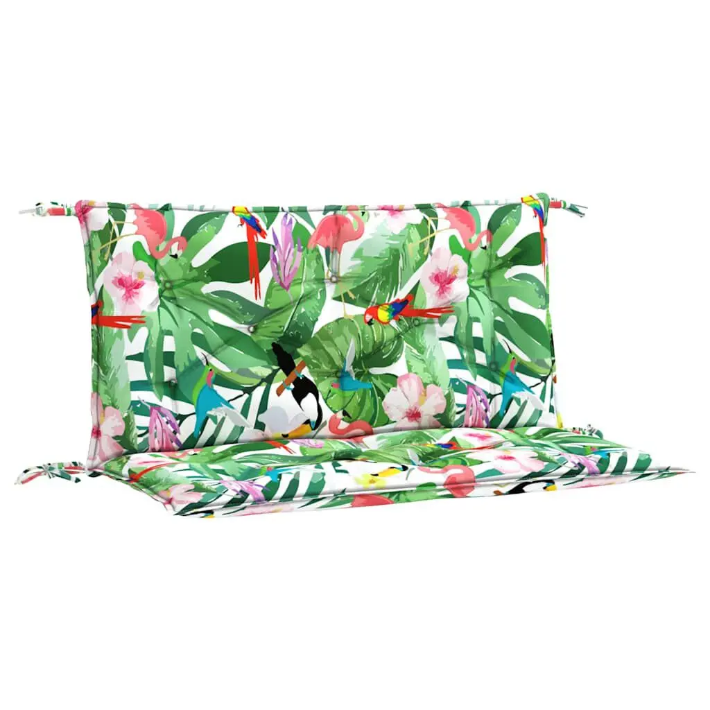 Garden Bench Cushions 2 Pieces Multicolor 39.4x19.7x2.8 Inches Outdoor Fabric