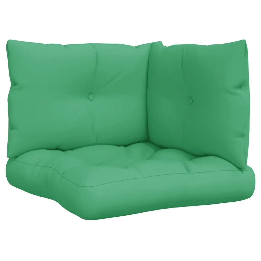 Green Fabric Pallet Cushions 3 Pieces Soft and Comfortable DIY Furniture